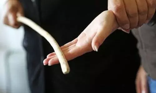 പാഠഭാഗങ്ങൾ എഴുതിയില്ലെന്ന്; മൂന്നാം ക്ലാസുകാരിയെ ചൂരൽ കൊണ്ടടിച്ച അധ്യാപകൻ അറസ്റ്റിൽ