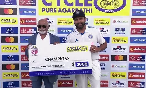 രണ്ടാം ടെസ്റ്റ് സമനിലയിൽ; വെസ്റ്റിൻഡീസിനെതിരെ ഇന്ത്യക്ക് പരമ്പര (1-0)