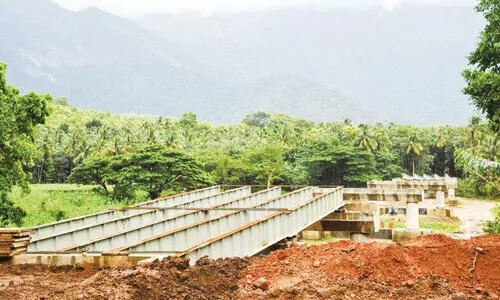 മലമ്പുഴ റിങ് റോഡ്: ഉരുക്ക് പാലം നിർമാണം അന്തിമഘട്ടത്തിൽ