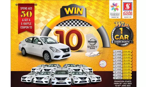 സഫാരിയില്‍ ‘വിന്‍ 10 നിസാൻ കാർ’ പ്രമോഷൻ ആരംഭിച്ചു