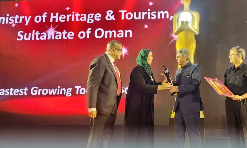 ഇ​ന്ത്യ ട്രാ​വ​ൽ അ​വാ​ർ​ഡ് തി​ള​ക്ക​ത്തി​ൽ ഒ​മാ​ൻ ടൂ​റി​സം മ​ന്ത്രാ​ല​യം