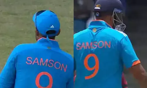 സഞ്ജുവിന്‍റെ ഒമ്പതാം നമ്പർ ജഴ്സി ‘കടംവാങ്ങി’ സൂര്യകുമാർ ഗ്രൗണ്ടിൽ! കാരണം ഇതാണ്...