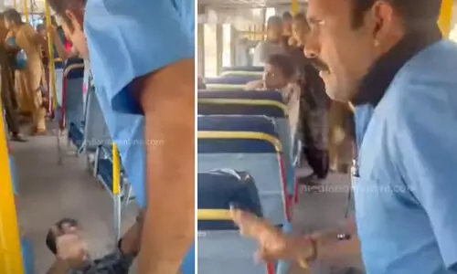 വിദ്യാർഥിനിയുമായി സംസാരിച്ചതിന് കെ.എസ്.ആർ.ടി.സി കണ്ടക്ടർ യുവാവിനെ തള്ളിയിട്ടെന്ന്