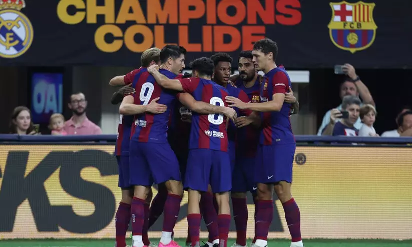 എൽക്ലാസിക്കോ സൗഹൃദ പോരിൽ റയൽ തകർന്നു; ബാഴ്സയുടെ ജയം എതിരില്ലാത്ത മൂന്നു ഗോളുകൾക്ക്