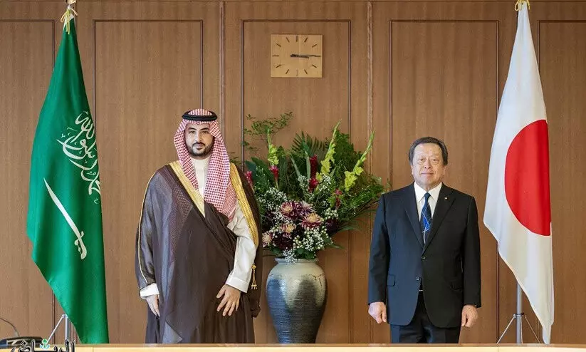 സൗദി പ്രതിരോധ മന്ത്രി ജപ്പാനിൽ സൗദി പ്രതിരോധ മന്ത്രി ജപ്പാനിൽ