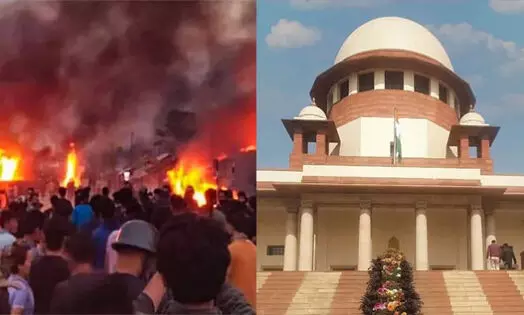 ഭരണഘടന സംവിധാനം തകര്ന്നു, ഡി.ജി.പി നേരിട്ടു ഹാജരാവണം- മണിപ്പൂരില് രൂക്ഷവിമർശനവുമായി സുപ്രീം കോടതി ഭരണഘടന സംവിധാനം തകര്ന്നു, ഡി.ജി.പി നേരിട്ടു ഹാജരാവണം- മണിപ്പൂരില് രൂക്ഷവിമർശനവുമായി സുപ്രീം കോടതി