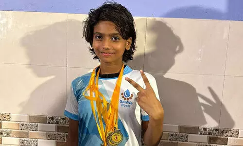 സംസ്ഥാന സബ്ജൂനിയർ നീന്തൽ മത്സരം: നിവേദ്യക്ക് സ്വർണം