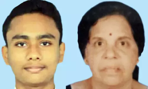 വെള്ളക്കെട്ടിൽ വീണ് വിദ്യാർഥിയും സംഭവം കണ്ട് ദേഹാസ്വാസ്ഥ്യം വന്ന വീട്ടമ്മയും മരിച്ചു