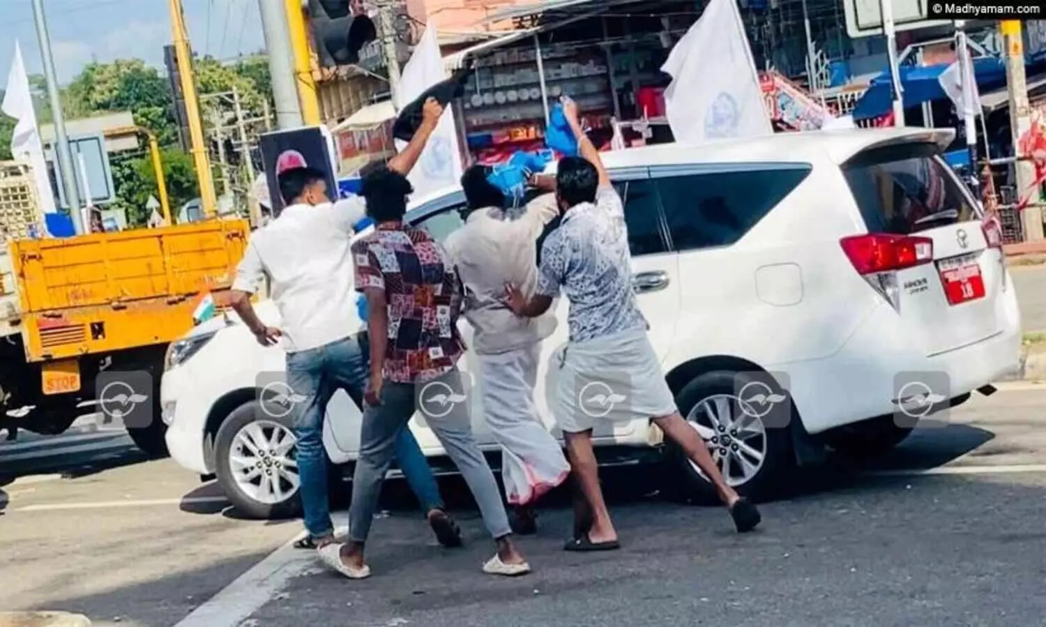 മന്ത്രി ആർ. ബിന്ദുവിനെതിരെ കെ.എസ്.യു പ്രവർത്തകരുടെ കരിങ്കൊടി പ്രതിഷേധം