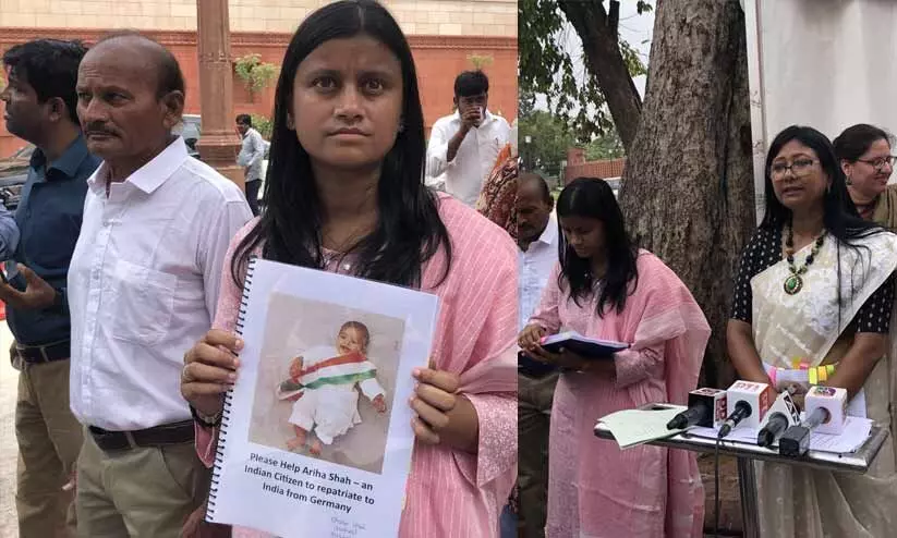 പരിക്കേറ്റ കുഞ്ഞിനെ ആശുപത്രിയിൽ കാണിച്ചു, കുഞ്ഞിനെ തന്നെ നഷ്ടമായി; ജർമനി പിടിച്ചുവെച്ച മകൾക്കായി ഇന്ത്യൻ പാർലമെന്റിൽ അമ്മയുടെ വിലാപം! പരിക്കേറ്റ കുഞ്ഞിനെ ആശുപത്രിയിൽ കാണിച്ചു, കുഞ്ഞിനെ തന്നെ നഷ്ടമായി; ജർമനി പിടിച്ചുവെച്ച മകൾക്കായി ഇന്ത്യൻ പാർലമെന്റിൽ അമ്മയുടെ വിലാപം!