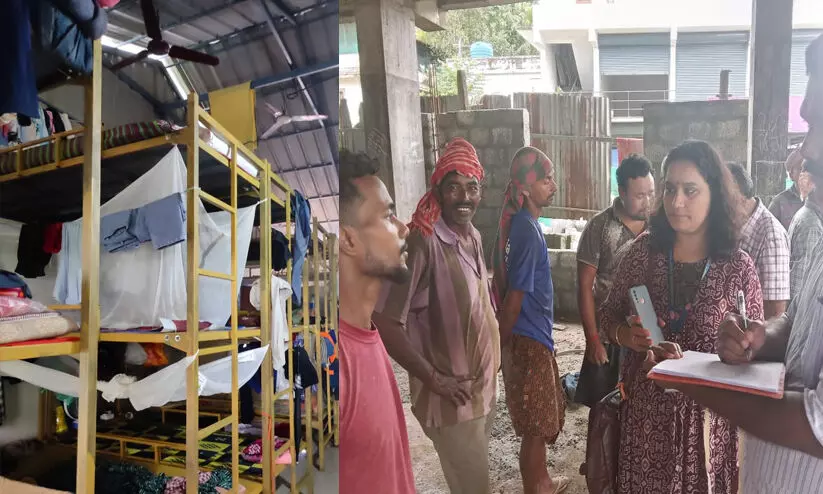 ഇതര സംസ്ഥാനക്കാരുടെ ലേബർ ക്യാമ്പുകളിൽ വ്യാപക പരിശോധന