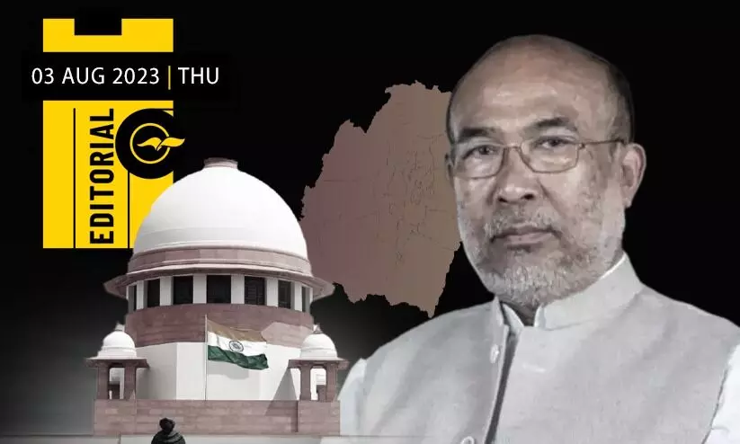 മണിപ്പൂരിന്റെ പേരിൽ രാജി ഇല്ലാത്തതെന്തേ? മണിപ്പൂരിന്റെ പേരിൽ രാജി ഇല്ലാത്തതെന്തേ?