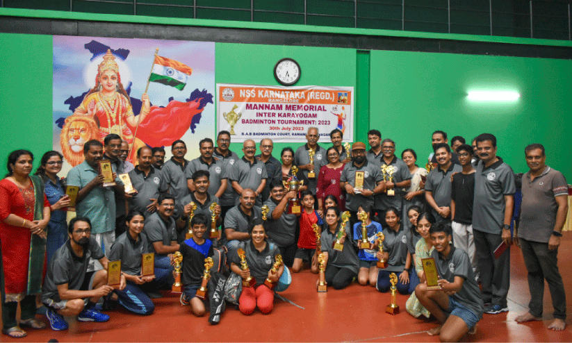 ബാ​ഡ്മി​ന്റ​ൺ: ആ​ർ.​ടി ന​ഗ​ർ ക​ര​യോ​ഗം ജേ​താ​ക്ക​ൾ