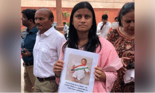 ജർമനിയിൽ കുടുങ്ങിയ കുഞ്ഞിനായി പാർലമെന്റിൽ ഒരമ്മയുടെ വിലാപം!