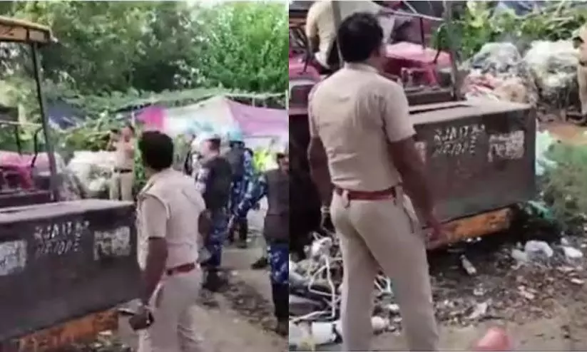 വർഗീയ കലാപത്തിന് പിന്നാലെ ഹരിയാനയിൽ ‘ബുൾഡോസർ രാജ്’; 250 കുടിലുകൾ ഇടിച്ചുനിരത്തി