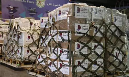 സുഡാനിലേക്ക്​ മരുന്നും ഭക്ഷണവുമെത്തിച്ച്​ ഖത്തർ