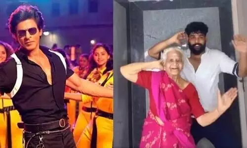 Grandmom-grandson duo groove to Shah Rukh KhansZinda Banda from Jawan