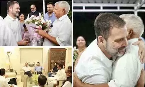 രാഹുലിന് ആട്ടിറച്ചി വിളമ്പി ലാലുവിന്റെ ആഘോഷം