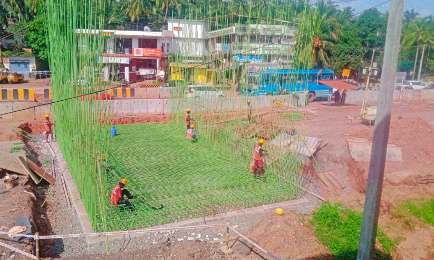 Edakkad footpath Construction
