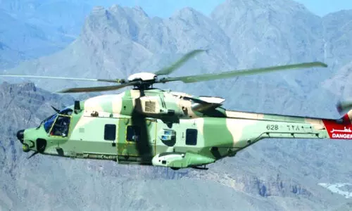 രോ​ഗം മൂ​ർ​ച്ഛി​ച്ച ഇ​ന്ത്യ​ക്കാ​രി​യെ ആശുപത്രിയിലെത്തിച്ച് സൈനിക ഹെലിക്കോപ്റ്റർ