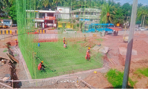Edakkad footpath Construction
