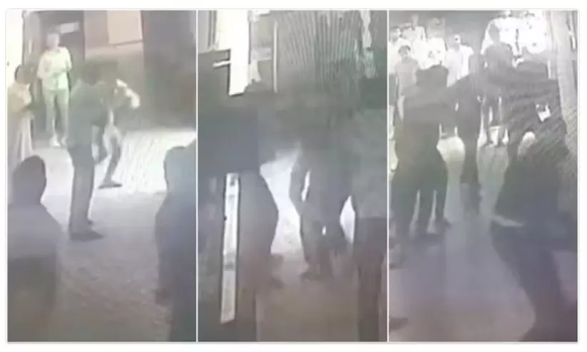 ഹരിയാന ഫത്തീഹാബാദ് കോടതി വളപ്പിൽ കത്തി ഉപയോഗിച്ച് ആക്രമണം ; ദൃശ്യങ്ങൾ സി.സി ടി.വിയിൽ