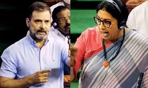 രാഹുൽ ‘ഫ്ലയിങ് കിസ്’ നൽകിയെന്ന് ബി.ജെ.പി എം.പിമാരുടെ പരാതി; പ്രസംഗത്തിലെ കടന്നാക്രമണം വഴിതിരിച്ചുവിടാൻ ശ്രമം