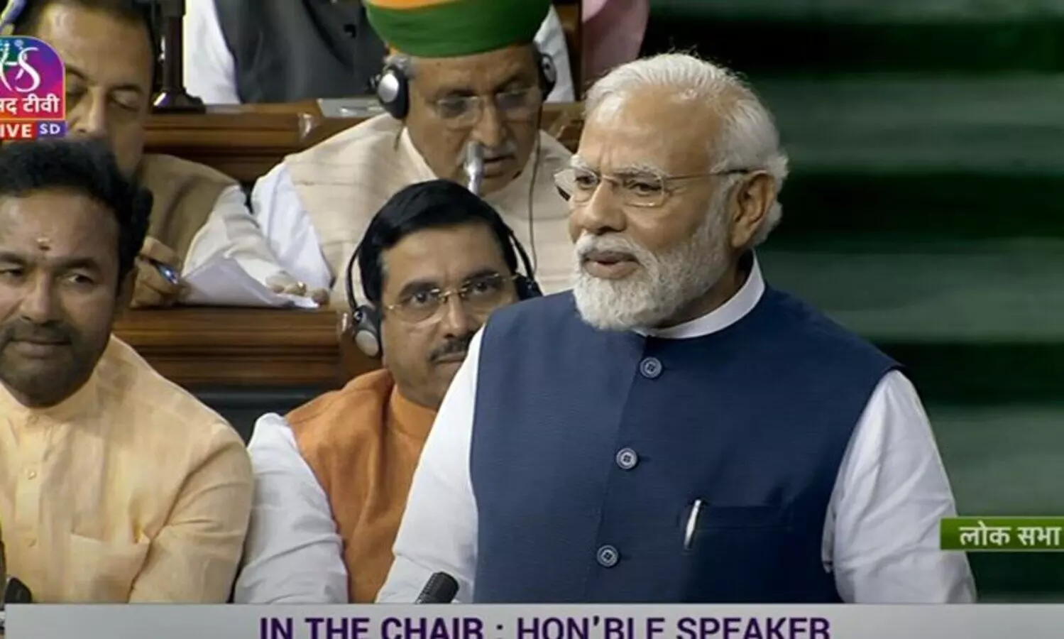 ഒന്നരമണിക്കൂർ പ്രസംഗത്തിൽ മണിപ്പൂരില്ല; പ്രതിപക്ഷം സഭ വിട്ടതിന് പിന്നാലെ പരാമർശിച്ച് മോദി