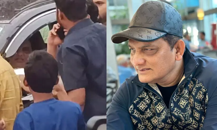 Mohammed Azharuddins Car Stopped