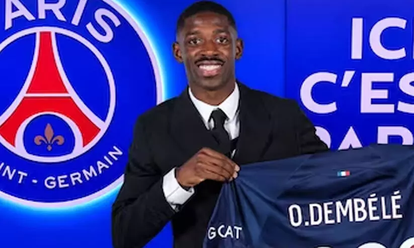 തിരികെ ജന്മനാട്ടിലേക്ക്! ഉസ്മാൻ ഡെംബലെ പി.എസ്.ജിയിൽ; അഞ്ചു വർഷത്തെ കരാർ തിരികെ ജന്മനാട്ടിലേക്ക്! ഉസ്മാൻ ഡെംബലെ പി.എസ്.ജിയിൽ; അഞ്ചു വർഷത്തെ കരാർ