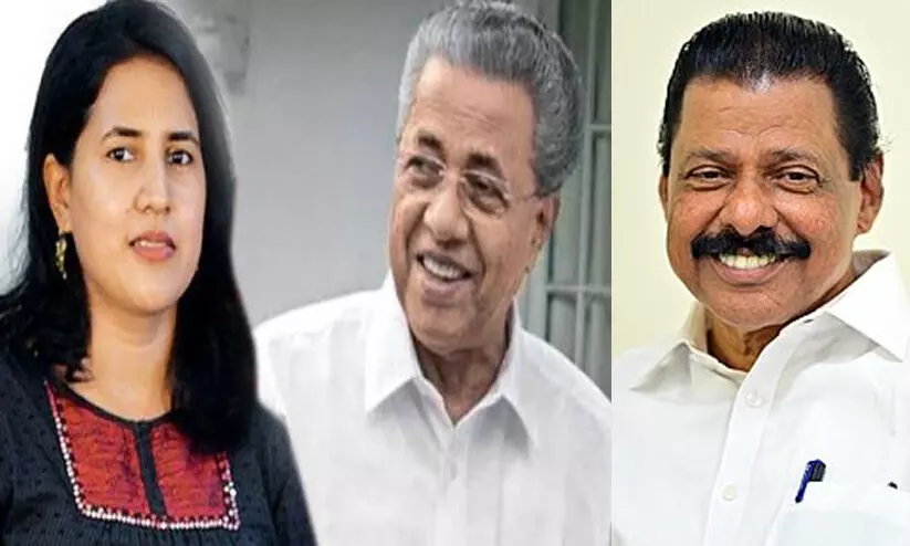 Veena Vijayan, MV Govindhan Veena Vijayan, MV Govindhan