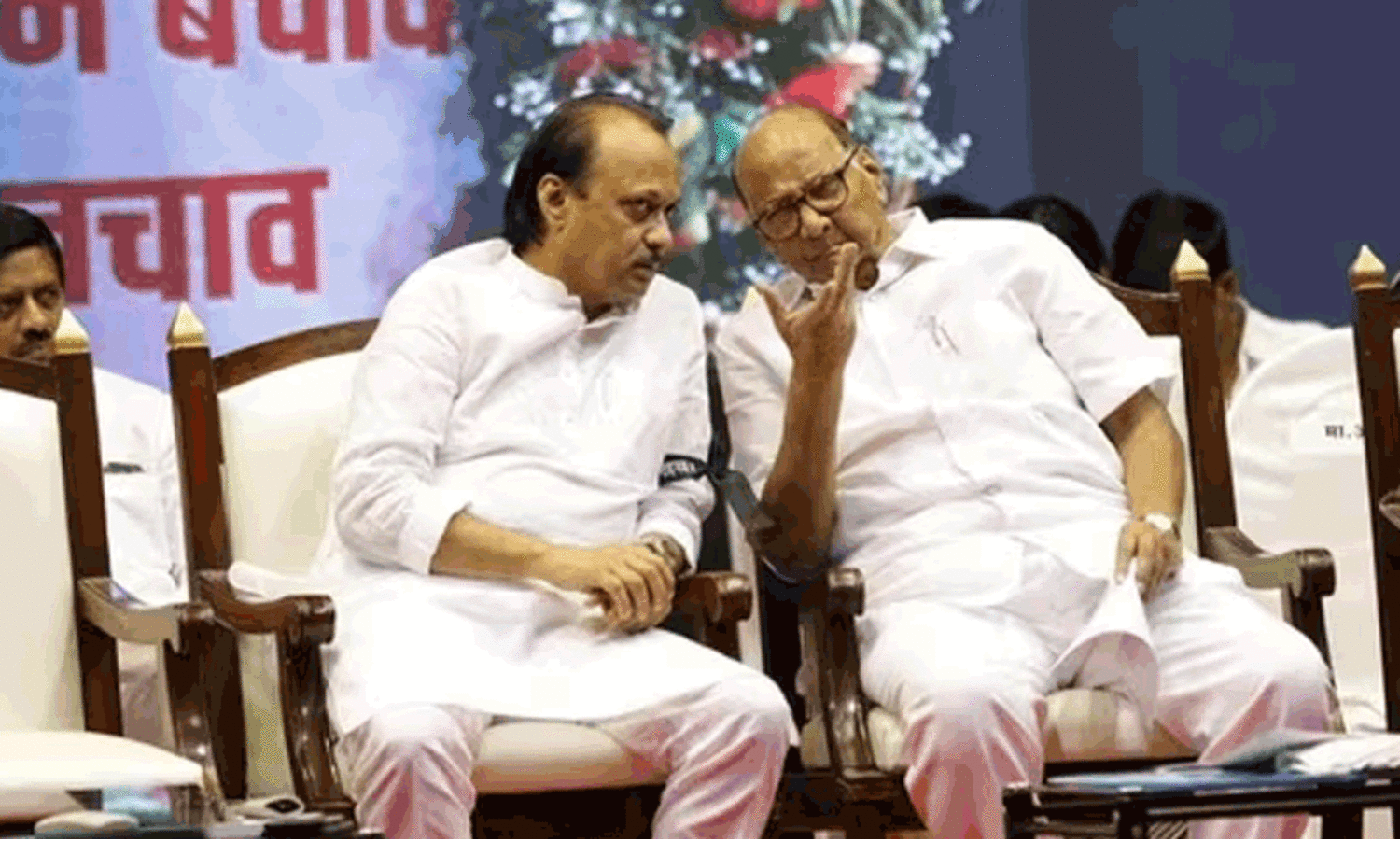 Ajit Pawar and Sharad Pawar
