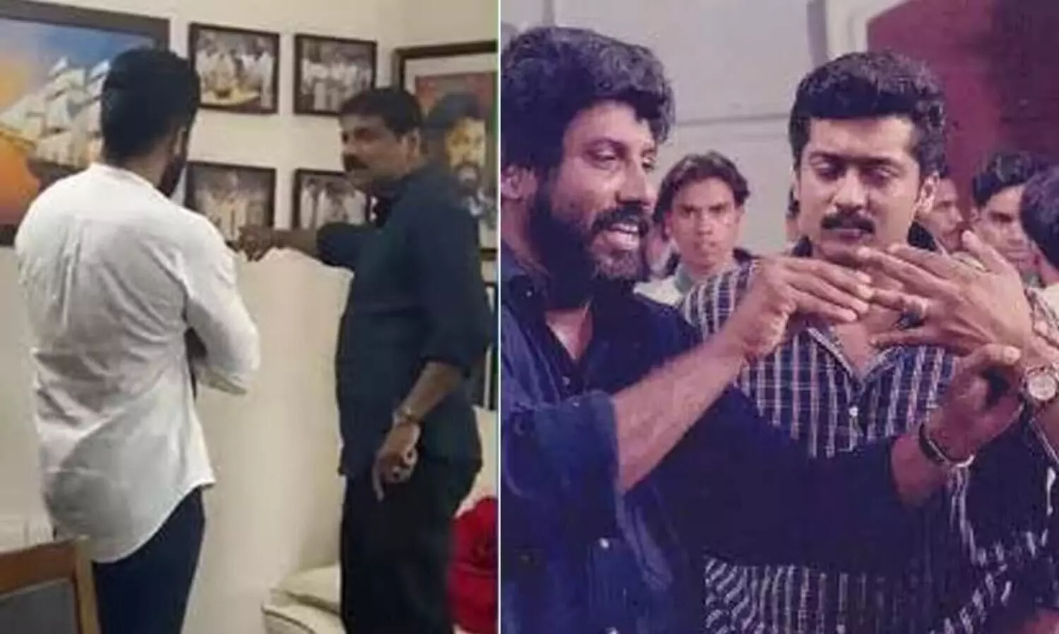 Actor Suriya visited Director Sidhique Home