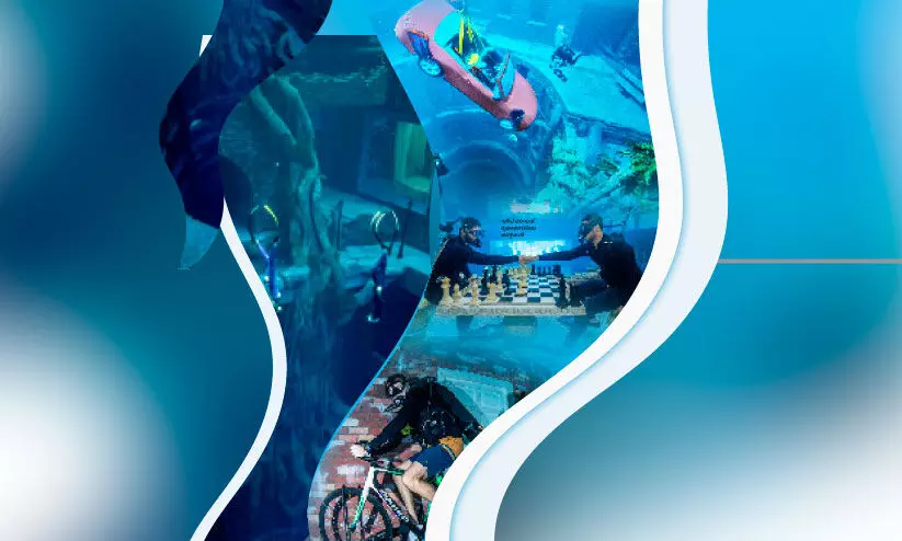 വരൂ... ലോകത്തെ ഏറ്റവും ആഴമേറിയ ഡൈവിങ് സിമ്മിങ് പൂളിലേക്ക്