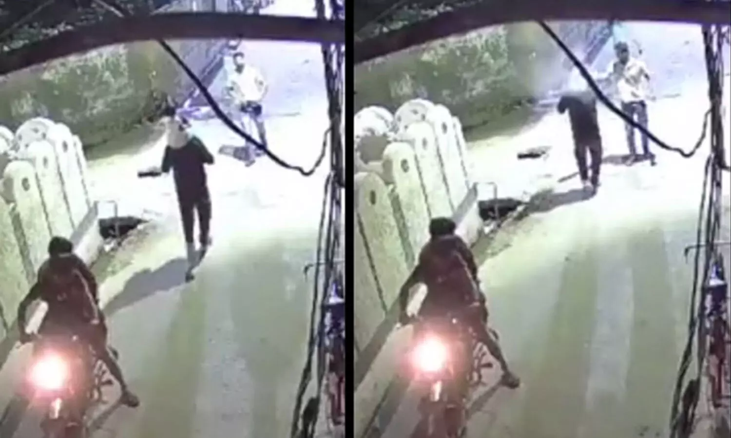 മകളെ തോളിലേറ്റി പോകുകയായിരുന്ന യുവാവിനെ പോയിന്‍റ് ബ്ലാങ്കിൽ വെടിവെച്ചു