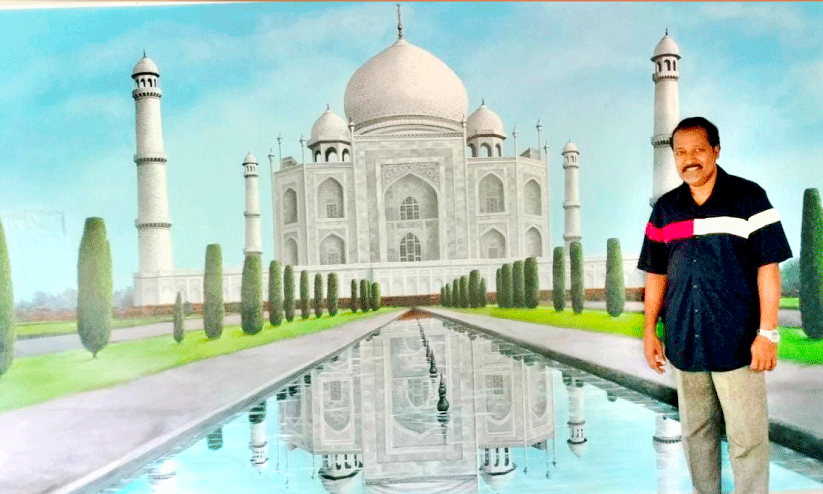 Taj Mahal canvas