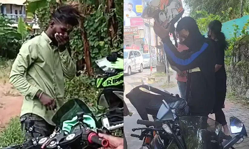 ഇൻസ്റ്റ താരമടക്കം രണ്ടുപേർ ബൈക്കുമായി പിടിയിൽ; ലൈസൻസ് റദ്ദാക്കും, രൂപമാറ്റം വരുത്തിയതിനടക്കം പിഴ