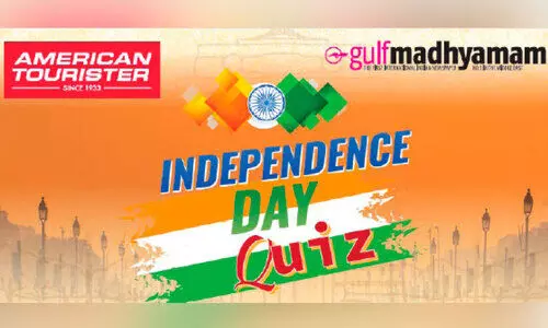 ഗൾഫ് മാധ്യമം- അമേരിക്കൻ ടൂറിസ്റ്റർ സ്വാതന്ത്ര്യദിന ക്വിസ് ഇന്നു മുതൽ