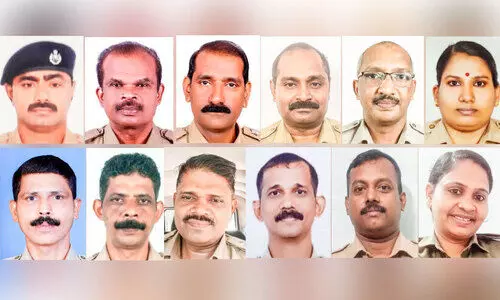 കോട്ടയം ജില്ലയിലെ 12 ഉദ്യോഗസ്ഥർക്ക് മുഖ്യമന്ത്രിയുടെ പൊലീസ് മെഡല്‍