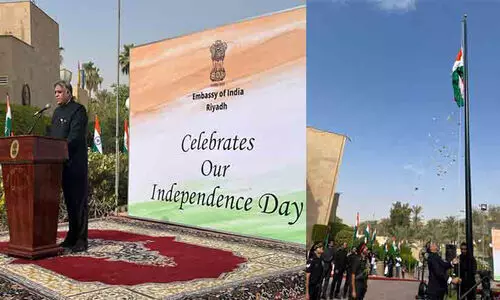 ഇന്ത്യയുടെ 77ാമത്​ സ്വാതന്ത്ര്യദിനം ആഘോഷിച്ച്​ സൗദിയിലെ പ്രവാസി സമൂഹം