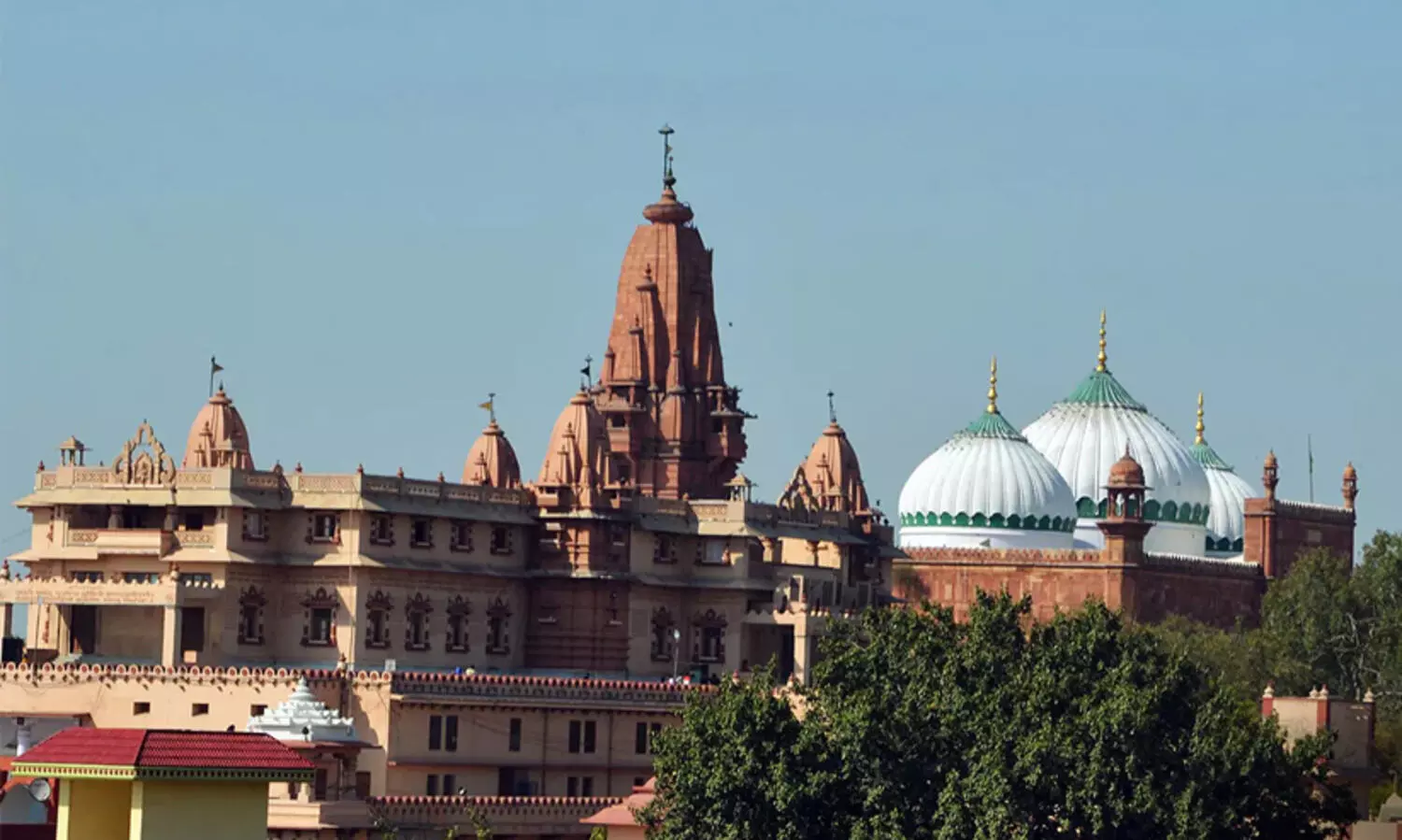 Railway authorities were clearing illegal constructions near the Krishna Janmabhoomi in Mathura