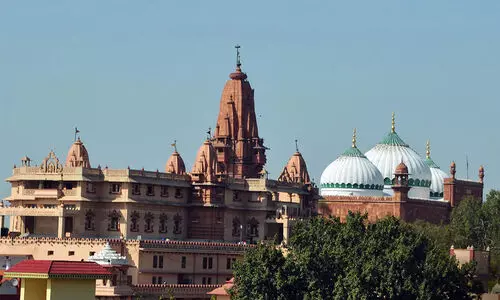 Railway authorities were clearing illegal constructions near the Krishna Janmabhoomi in Mathura