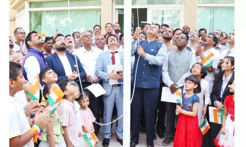 സ്വാ​ത​ന്ത്ര്യ​ദി​നം ആഘോഷിച്ച് യു.എ.ഇയിലെ മലയാളികൾ