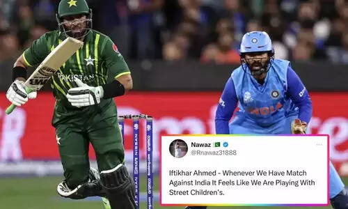 ‘ഇന്ത്യക്കെതിരെ കളിക്കുമ്പോൾ തെരുവ് കുട്ടികൾക്കെതിരെ കളിക്കുന്നത് പോലെ’; തന്റെ പേരിലുള്ള വ്യാജ പോസ്റ്റിനെതിരെ പാക് താരം
