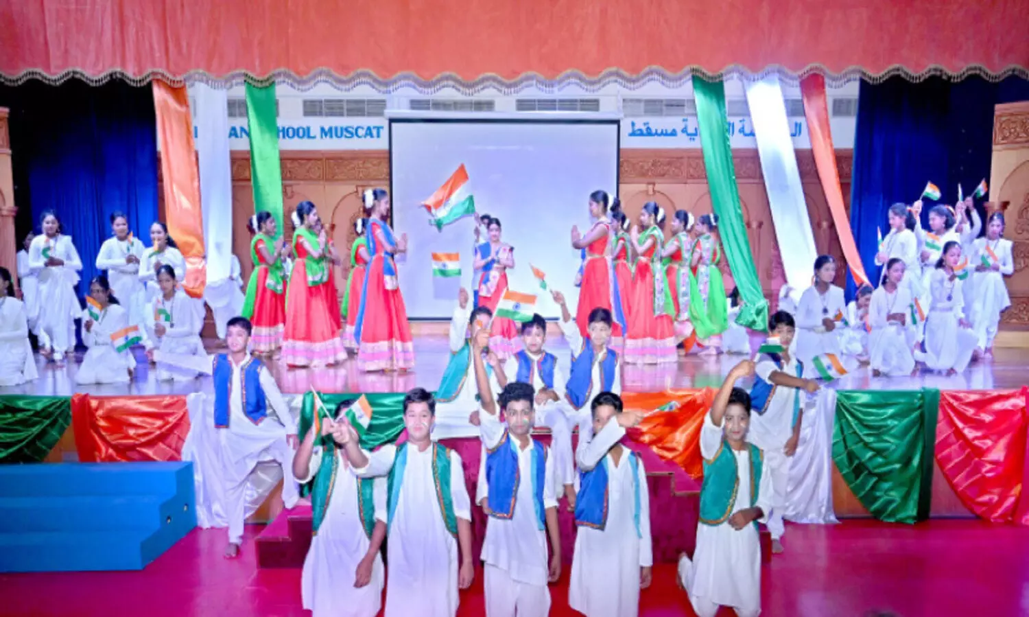 ഇ​ന്ത്യ​ൻ സ്കൂ​ൾ മ​സ്ക​ത്ത്​  സ്വാ​ത​ന്ത്ര്യ  ദിനം ആഘോഷിച്ചു