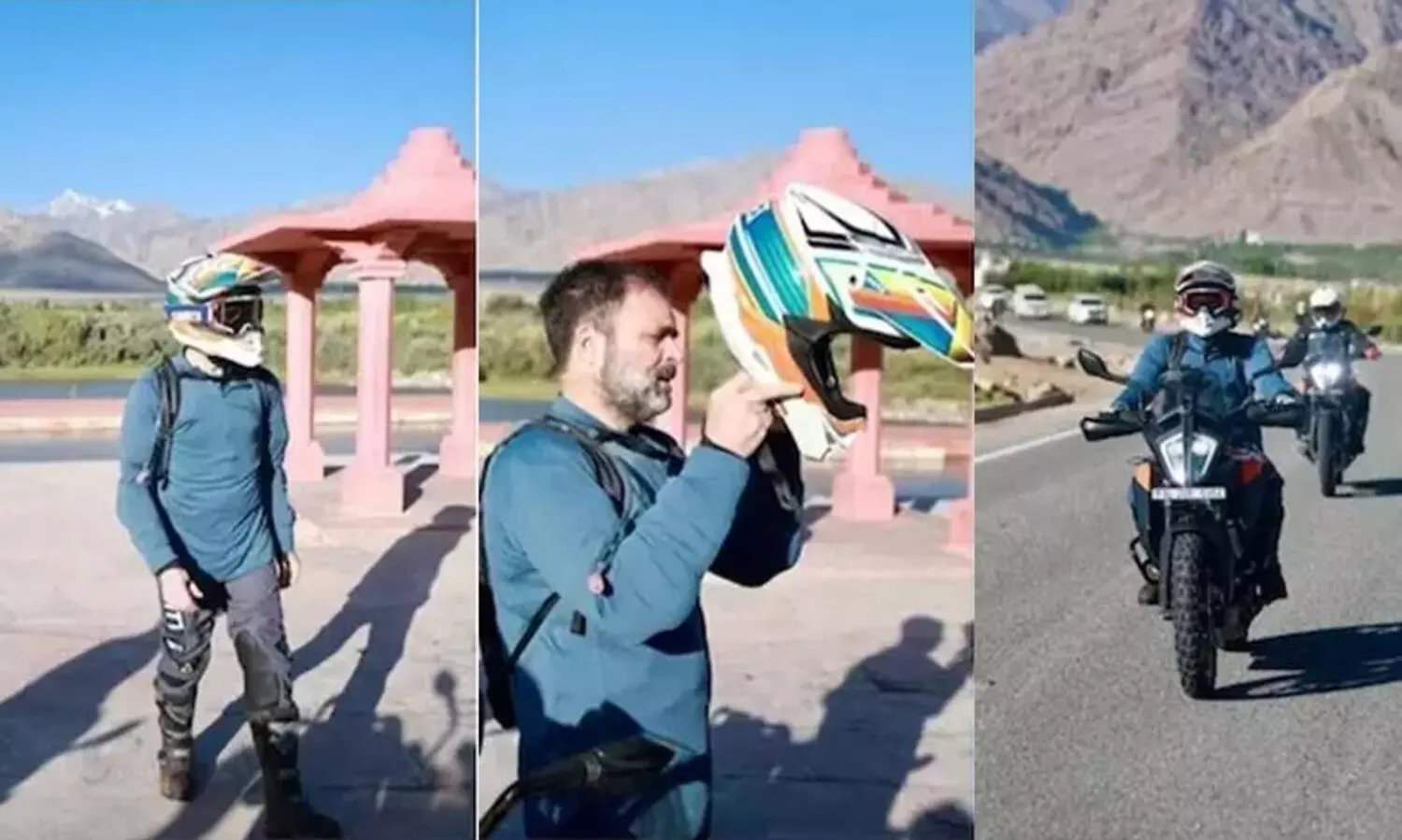 Rahul Gandhi bike ride