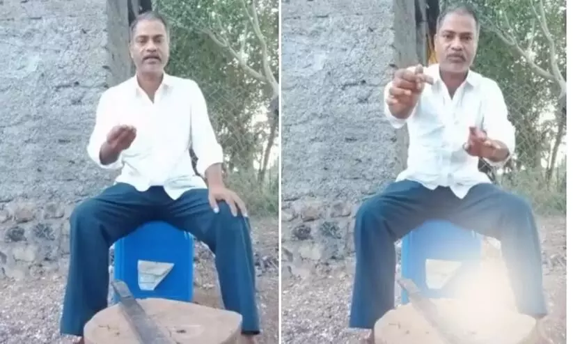 Thane: Video Of Man Chopping Off His Finger Thane: Video Of Man Chopping Off His Finger