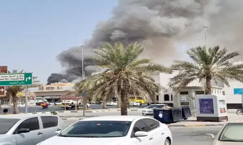 അ​ജ്മാ​നി​ല്‍ വെ​യ​ര്‍ഹൗ​സി​ന് തീ​പി​ടി​ച്ചു