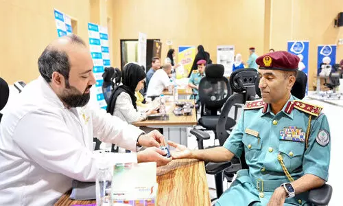 ജീ​വ​ന​ക്കാ​ർ​ക്ക് ഷാ​ർ​ജ പൊ​ലീ​സി​ന്‍റെ ആ​രോ​ഗ്യ ക്യാ​മ്പ്