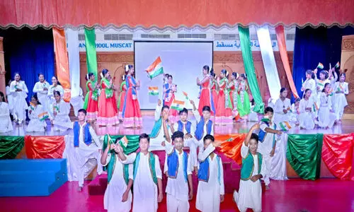 ഇ​ന്ത്യ​ൻ സ്കൂ​ൾ മ​സ്ക​ത്ത്​  സ്വാ​ത​ന്ത്ര്യ  ദിനം ആഘോഷിച്ചു